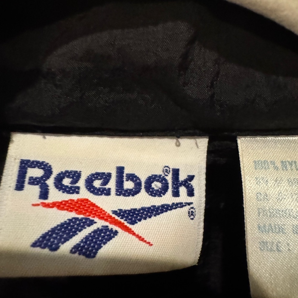 Reebok Black Windbreaker Jacket Size L Unisex Zip Front Outdoor - Picture 13 of 16